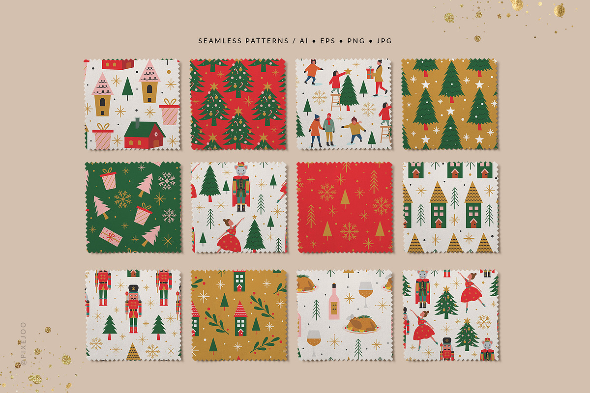 Christmas Collection Illustrations, an Illustration by Pixejoo (Photo 9 of 15)
