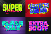 3D Grid Glossy Text Effect, a Layer Style Add-On by Matsero (Thumbnail 4 of 4)