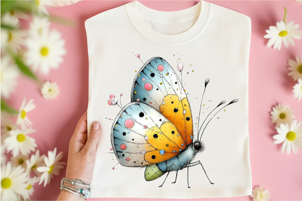 Whimsical Easter Butterfly Clipart, an Illustration by Libby Wishes (Photo 8 of 17)