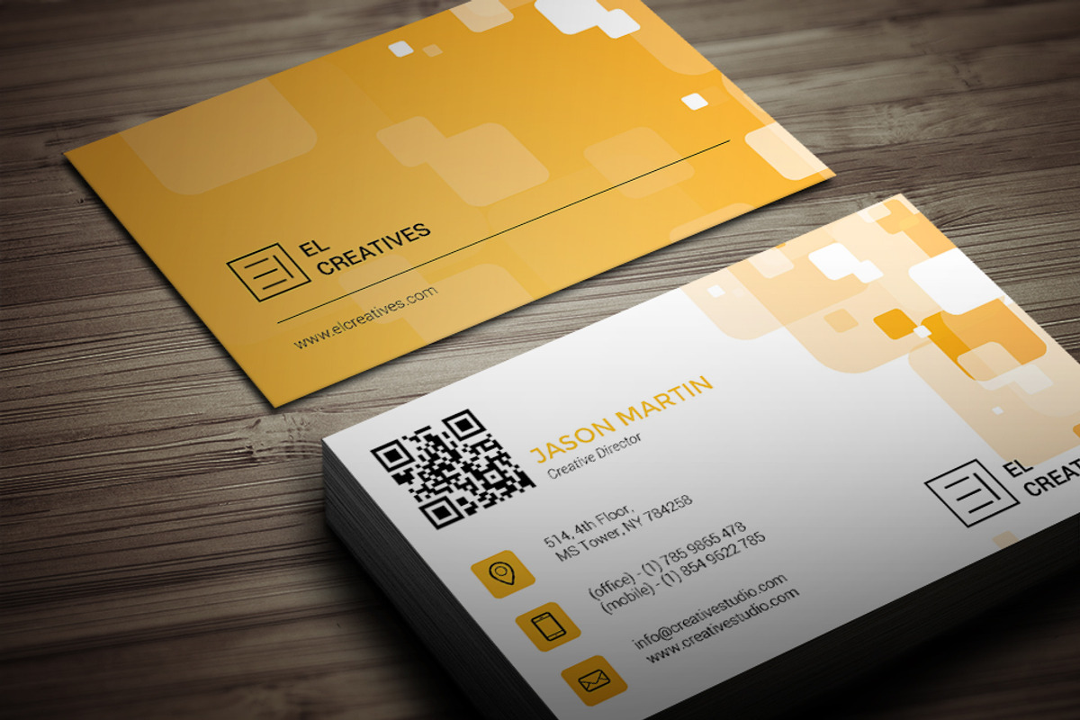 Creative Orange Business Card, a Business Card Template by bouncy (Photo 2 of 4)