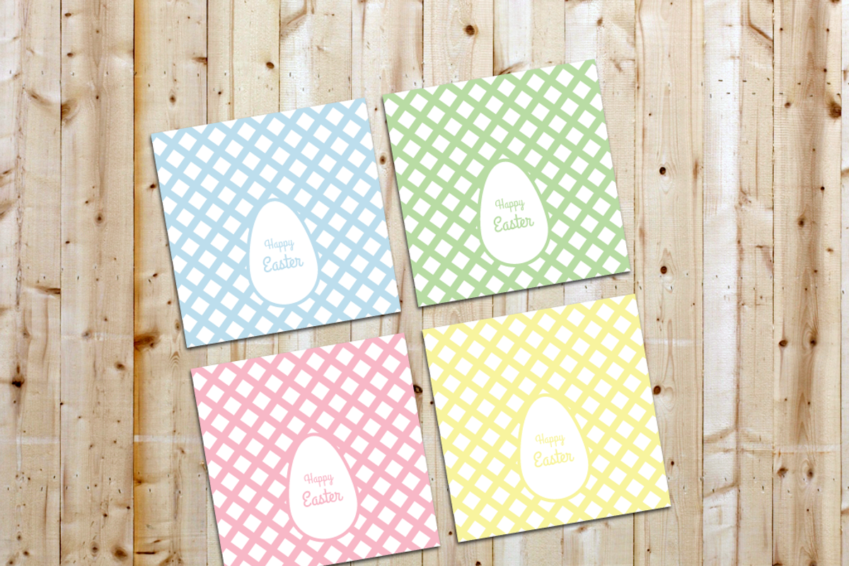 Classy Easter Cards - Set of 4, a Card Template by Pixelated Pencils