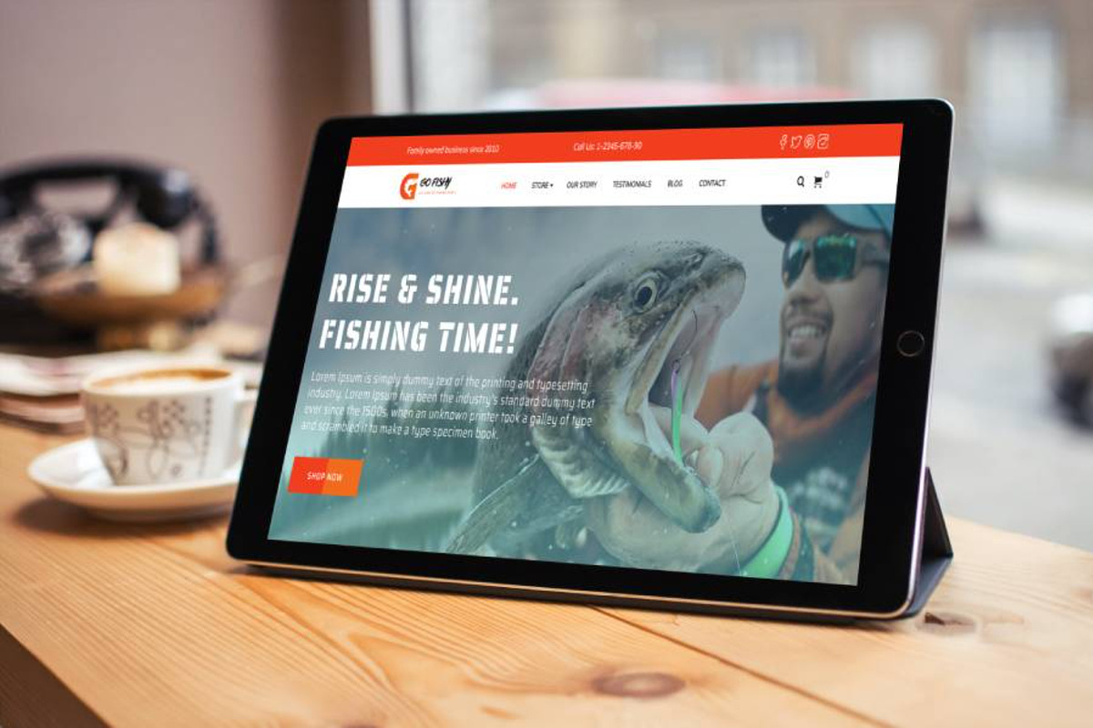 Fishing WordPress Theme preview 4