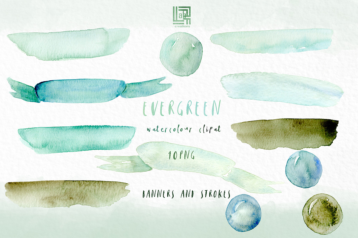 Pine. Watercolor clipart, an Illustration by LABFcreations (Photo 6 of 9)