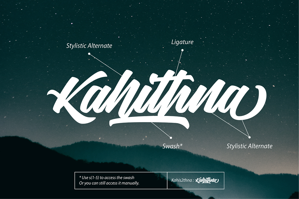 Thirthy, a Script Font by SusiType (Photo 11 of 11)