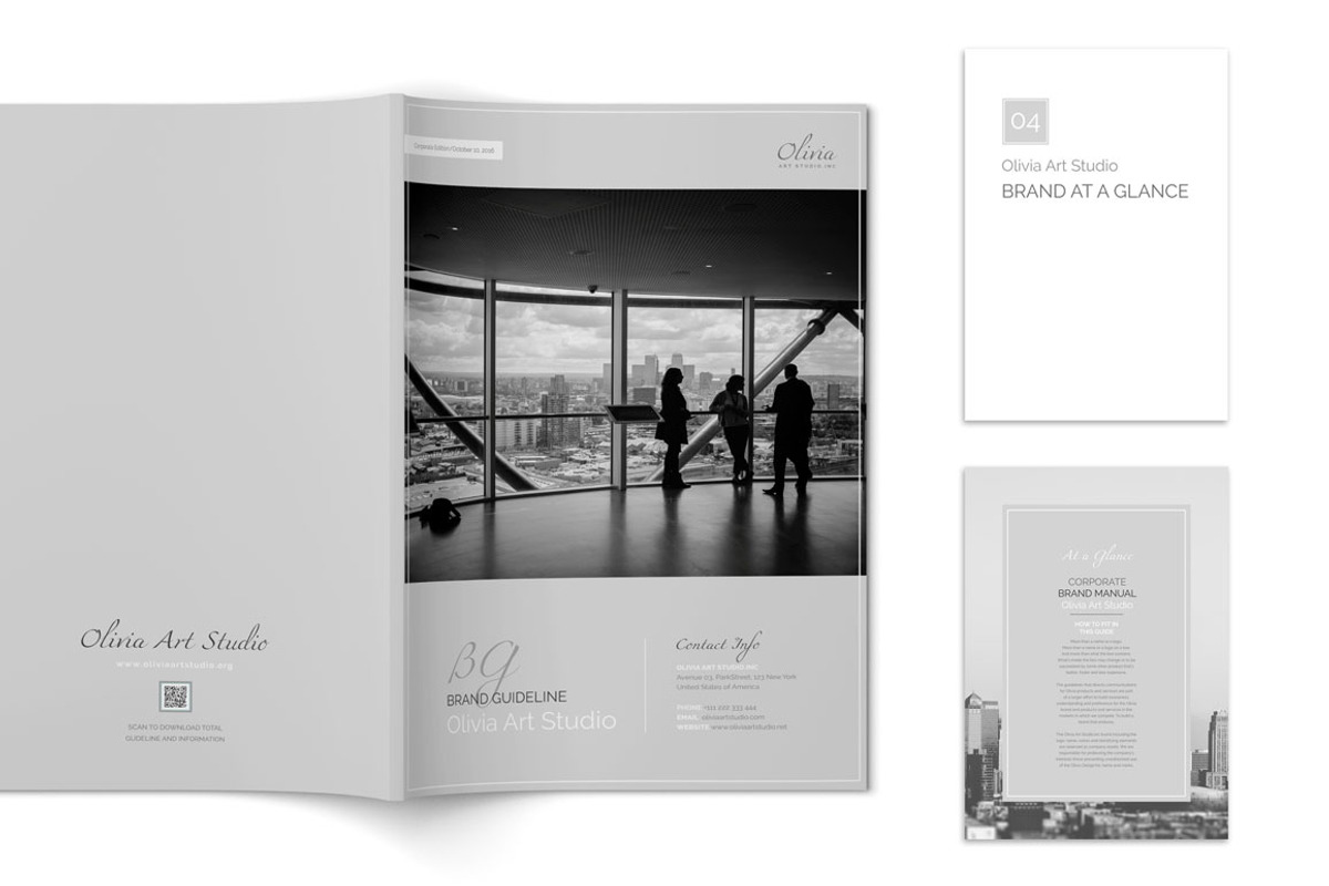 OLIVIA Brand Guideline, a Brochure Template by Typography Prime (Photo 8 of 8)