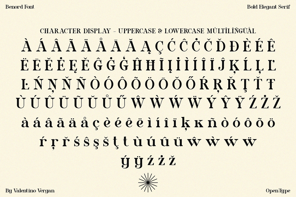 Benord - Bold Elegant Serif, a Serif Font by Valentino Vergan (Photo 14 of 14)
