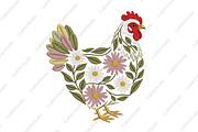Yarn Easter Floral Chicken PNG, an Illustration by CraftArtStudio (Thumbnail 1 of 4)