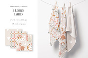 Llama Land – Patterns Collection, a Pattern Graphic by PROTEA Watercolor Studio (Thumbnail 7 of 9)