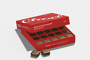 Box of Chocolate Sweets Mockup, a Packaging Mockup by Permadi Creative (Thumbnail 2 of 3)