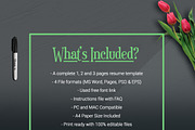 Clean Resume Template MS Word, a Resume Template by ResumeInventor (Thumbnail 7 of 7)