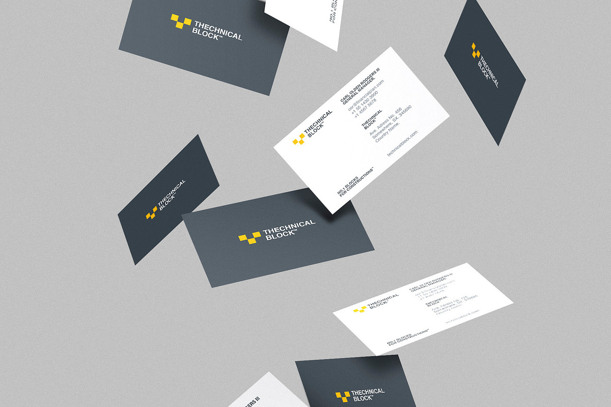 Business cards template: T-block, a Business Card Template by Srg® (Photo 4 of 4)