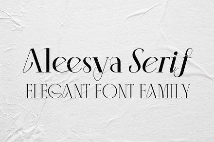 Aleesya Serif Font Family
