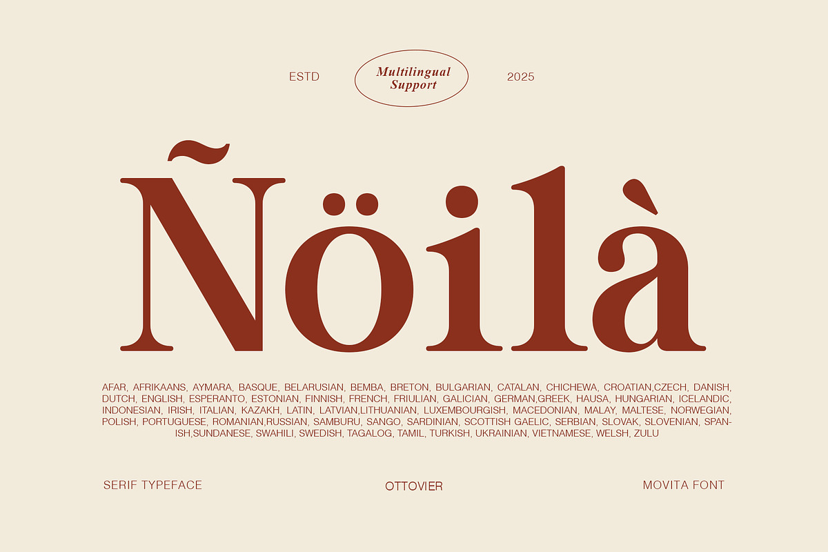 Movita Stylish Font Typeface, a Serif Font by OV Type (Photo 6 of 10)