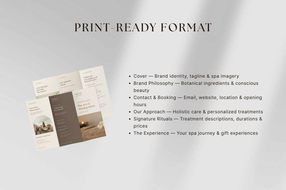 Organic Spa Brochure Template, a Brochure Template by batang (Photo 3 of 4)