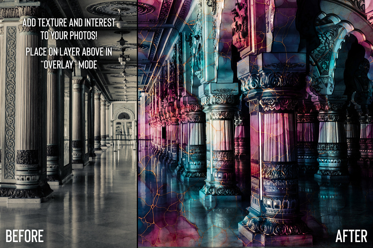 Multicolor Alcohol Ink Patterns, a Pattern Graphic by Skritch Studio (Photo 3 of 8)