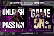 Soccer Social Media Posts Templates, a Flyer Template by iHemalaya (Thumbnail 1 of 4)
