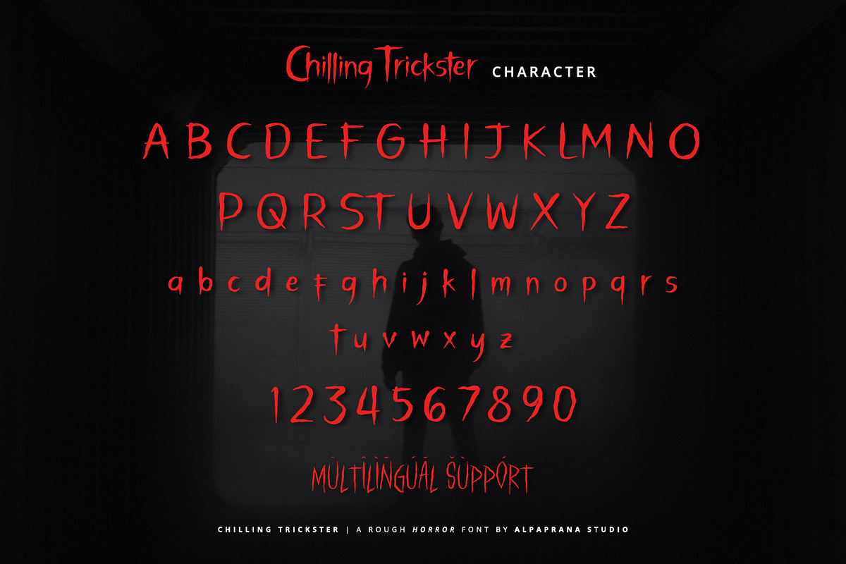 Chilling Trickster - Rough Font, a Script Font by Alpaprana (Photo 10 of 11)