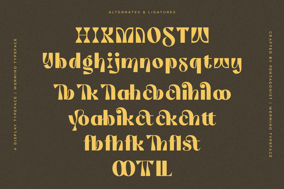 Wermino | Display Typeface, a Serif Font by Pentagonistudio (Photo 10 of 11)