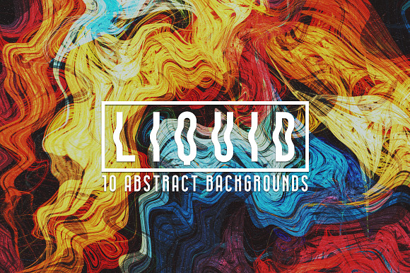 Liquid: 10 Abstract Backgrounds preview 5