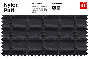 Nylon Puff Quilted Texture