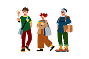 Student Characters Illustration, a Person Illustration by SLAB! Design (Thumbnail 2 of 3)