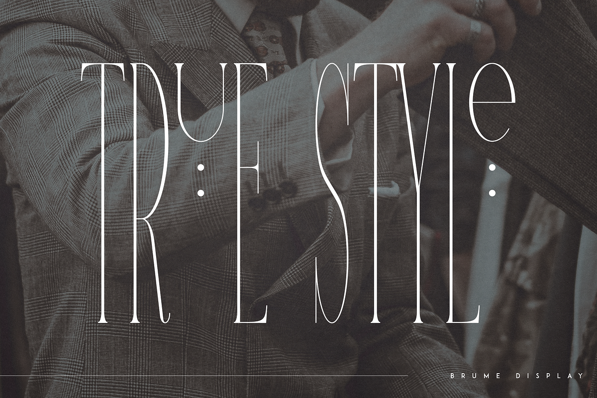 Brume - super long display font, a Serif Font by Only Fonts (Photo 6 of 9)