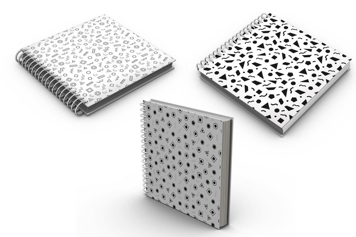 Black & White seamless patterns 90`s, a Pattern Graphic by Vectorchoice (Photo 5 of 7)