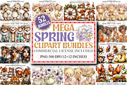 The Mega Spring Clipart Bundle, an Illustration by designcity5 (Thumbnail 1 of 6)