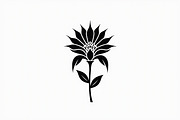 Floral Outline Vector Pack, an Illustration by yasushie (Thumbnail 2 of 21)