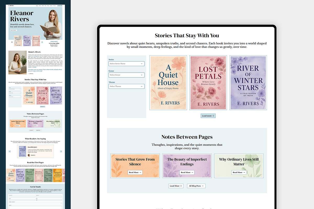 Author - Wix Studio Website, a Wix Template by Kitteeh (Photo 4 of 13)