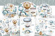 Hot Air balloons. Sky dreamer set., an Illustration by Ann Art Houze (Thumbnail 9 of 9)