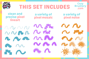 Procreate Perfect Pixel Brushes, a Brush Add-On by Cozy Brushery (Thumbnail 4 of 10)