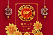 set of 2019 Chinese New Year card, a Card Template by Max vector (Thumbnail 13 of 16)
