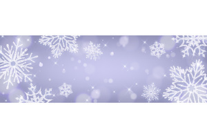 Silver glitter snowflake border with, an Illustration by art PVP - market