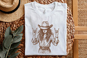 Cowgirl Rock On PNG, Western Woman, an Illustration by SharpMarketplace (Thumbnail 5 of 9)