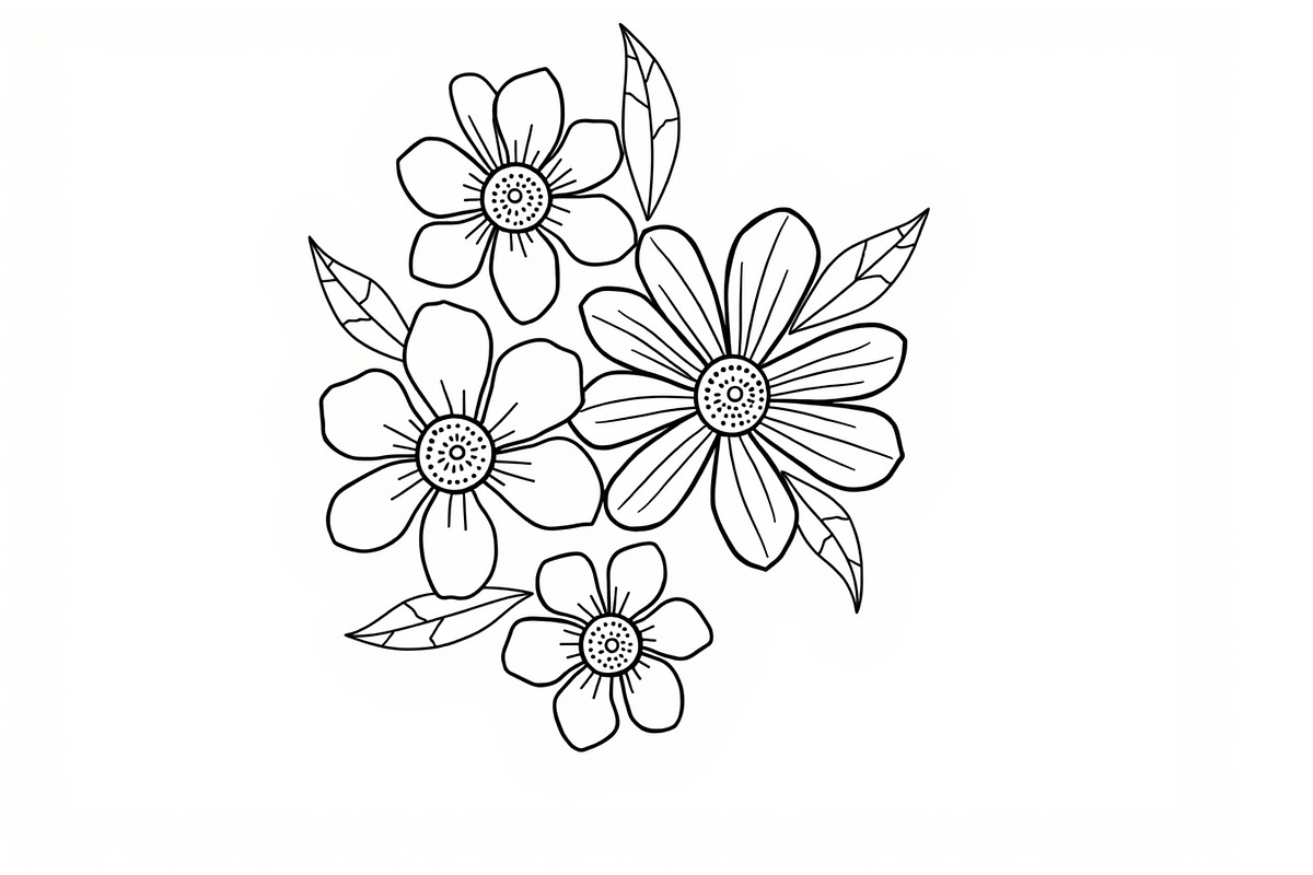 Floral Coloring Book for Adults, an Illustration by Designs_River (Photo 3 of 9)