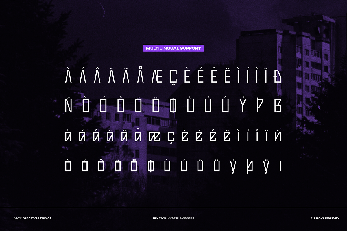 Hexazor | Modern Sans Serif, a Sans Serif Font by gracetype_studio (Photo 11 of 12)
