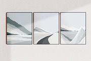Set  of 3 Abstract Winter Prints., a Background Graphic by ElenKoss (Thumbnail 1 of 8)