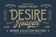 Desire Heaven Vintage Font Duo, a Serif Font by Letterhend Studio (Thumbnail 1 of 9)