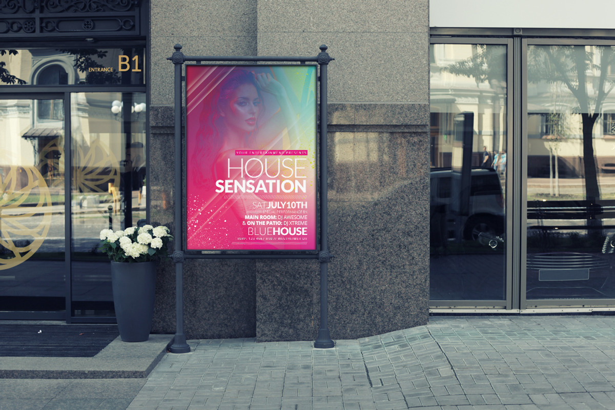 House Sensation Flyer Template, a Flyer Template by Creative Waffle (Photo 3 of 5)
