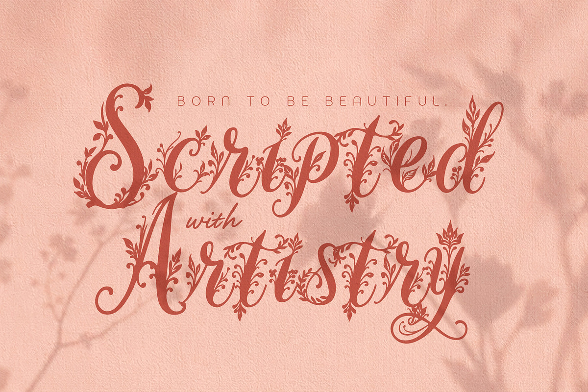 WynsteraQalis Decorative Floral font, a Script Font by HypeWorksCo (Photo 11 of 24)