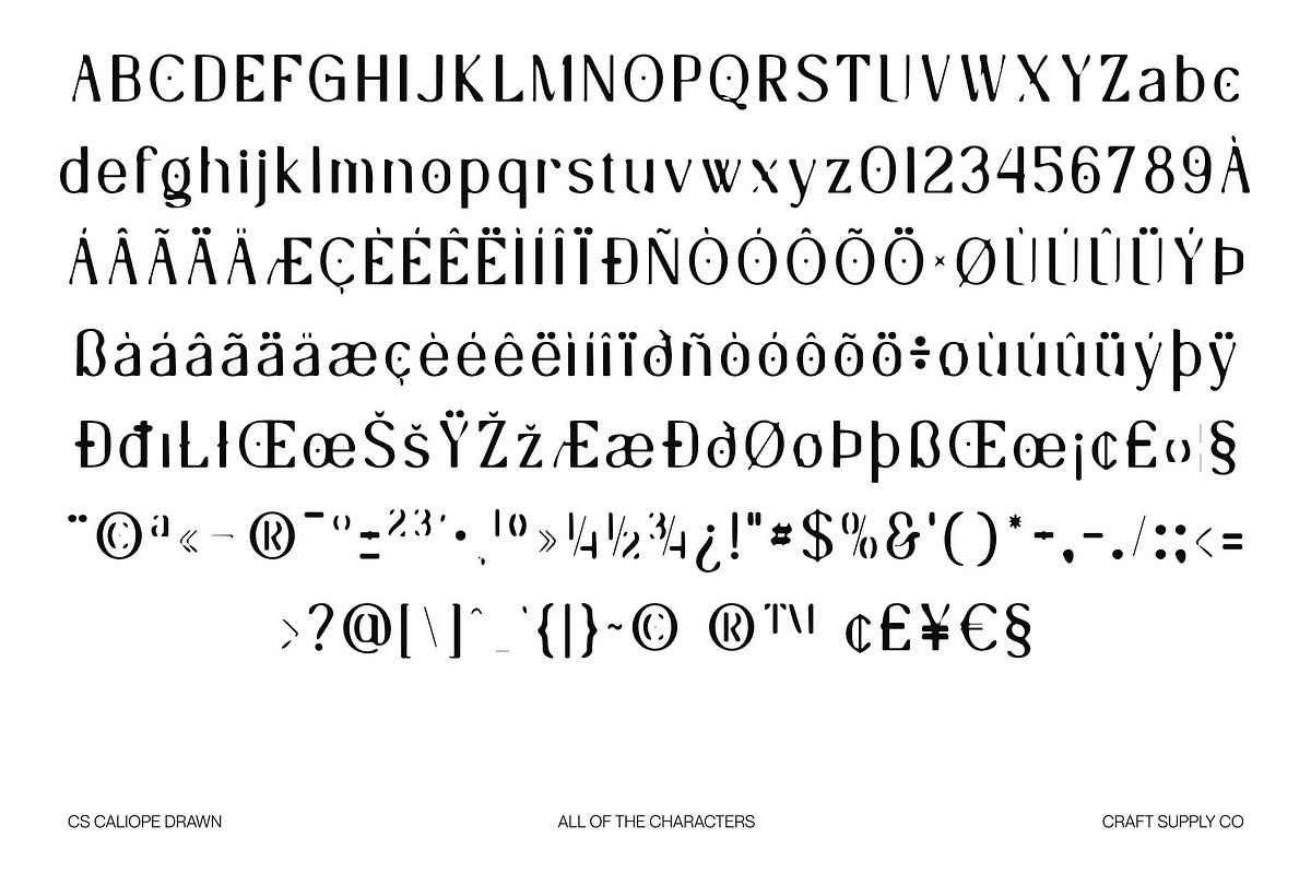 CS Caliope Drawn, a Sans Serif Font by Craft Supply Co. (Photo 8 of 8)