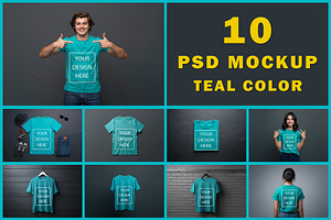T-Shirt Mockup - Teal Edition