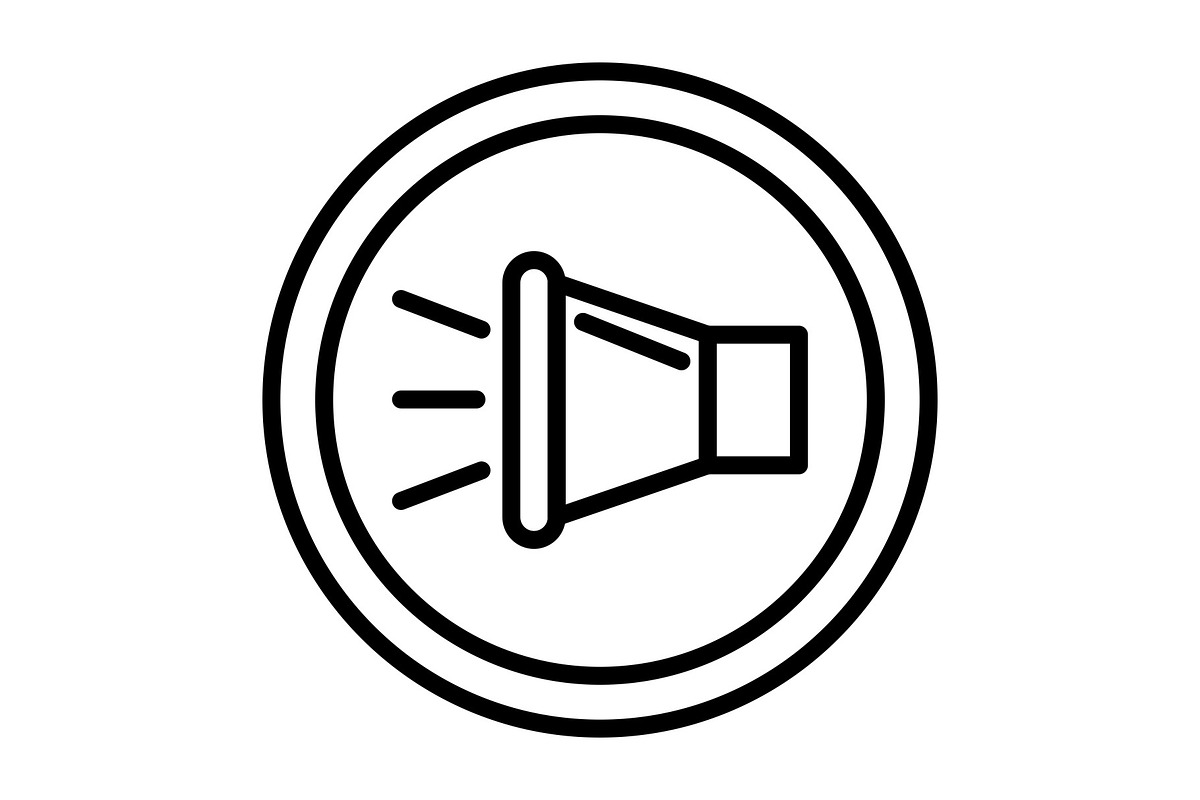 Speaker Line Icon, an Icon by Pexelpy