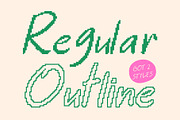 CS Brooklyn Pixel, a Handwritten Font by Craft Supply Co. (Thumbnail 4 of 8)