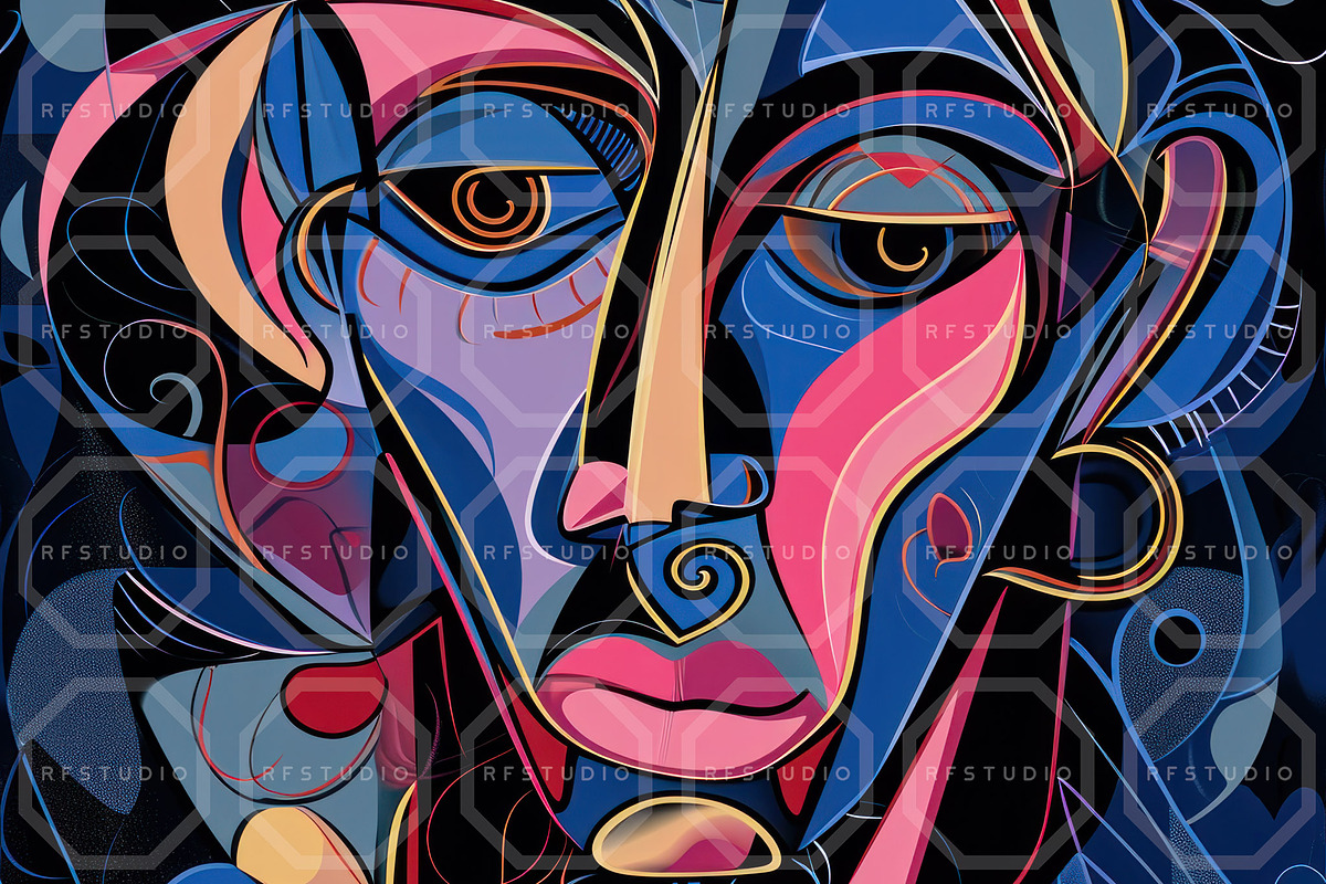 MOSAIC VISAGE. Seamless Bundle, a Texture Illustration by RefinedFantasyStudio (Photo 8 of 9)