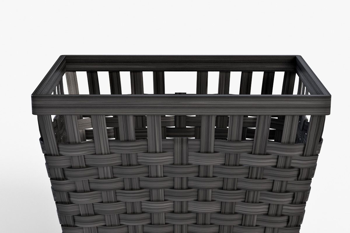 Wicker Basket Ikea Knarra 2 Black, an Object 3D Model by Markelos (Photo 2 of 10)