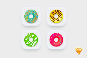 Donuts_Icons UI ( Part #1)