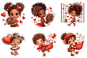 whimsical valentine clipart bundle, an Illustration by CreationArt (Thumbnail 5 of 7)