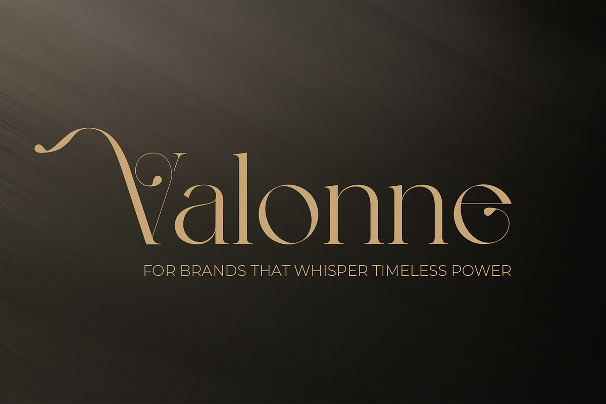 Valonne Serif Font – Modern Luxury, a Serif Font by OWPictures (Photo 1 of 12)